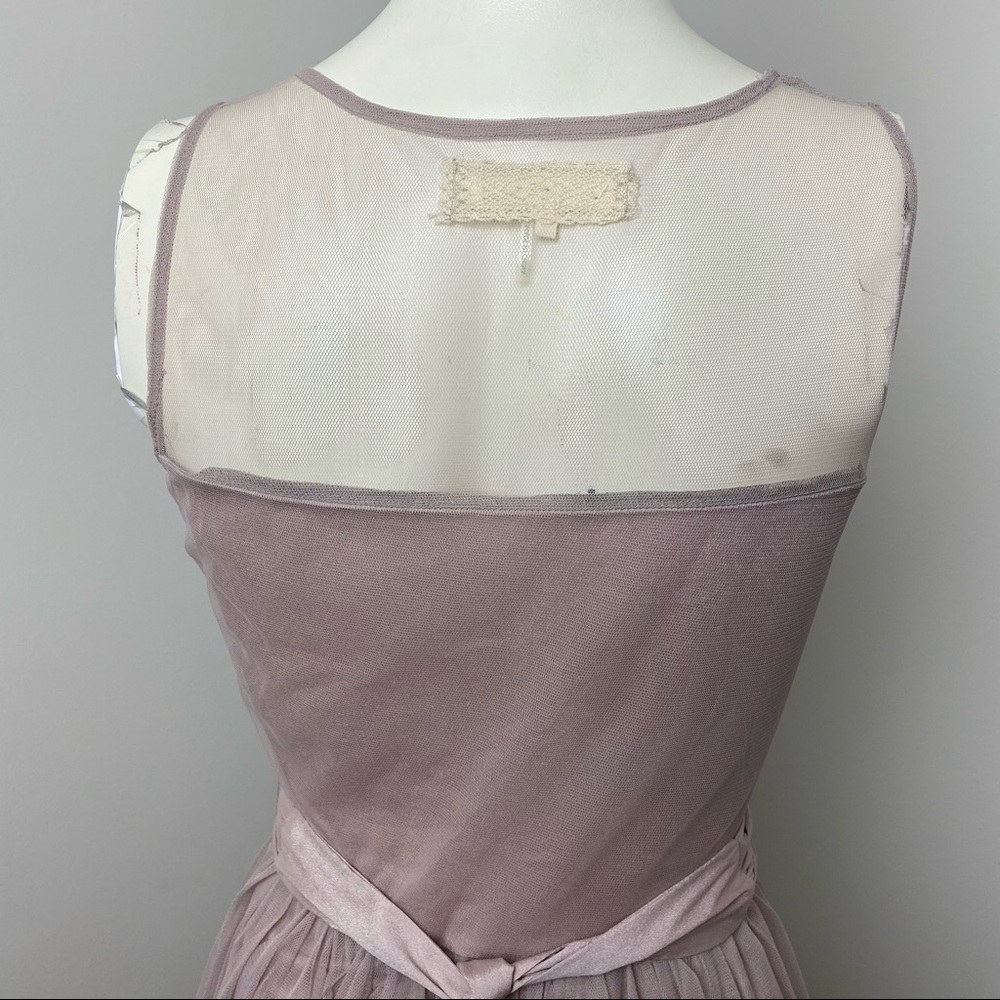 A’Reve Light Lilac Chiffon Floral Lace Dress Sz S - Picture 8 of 11